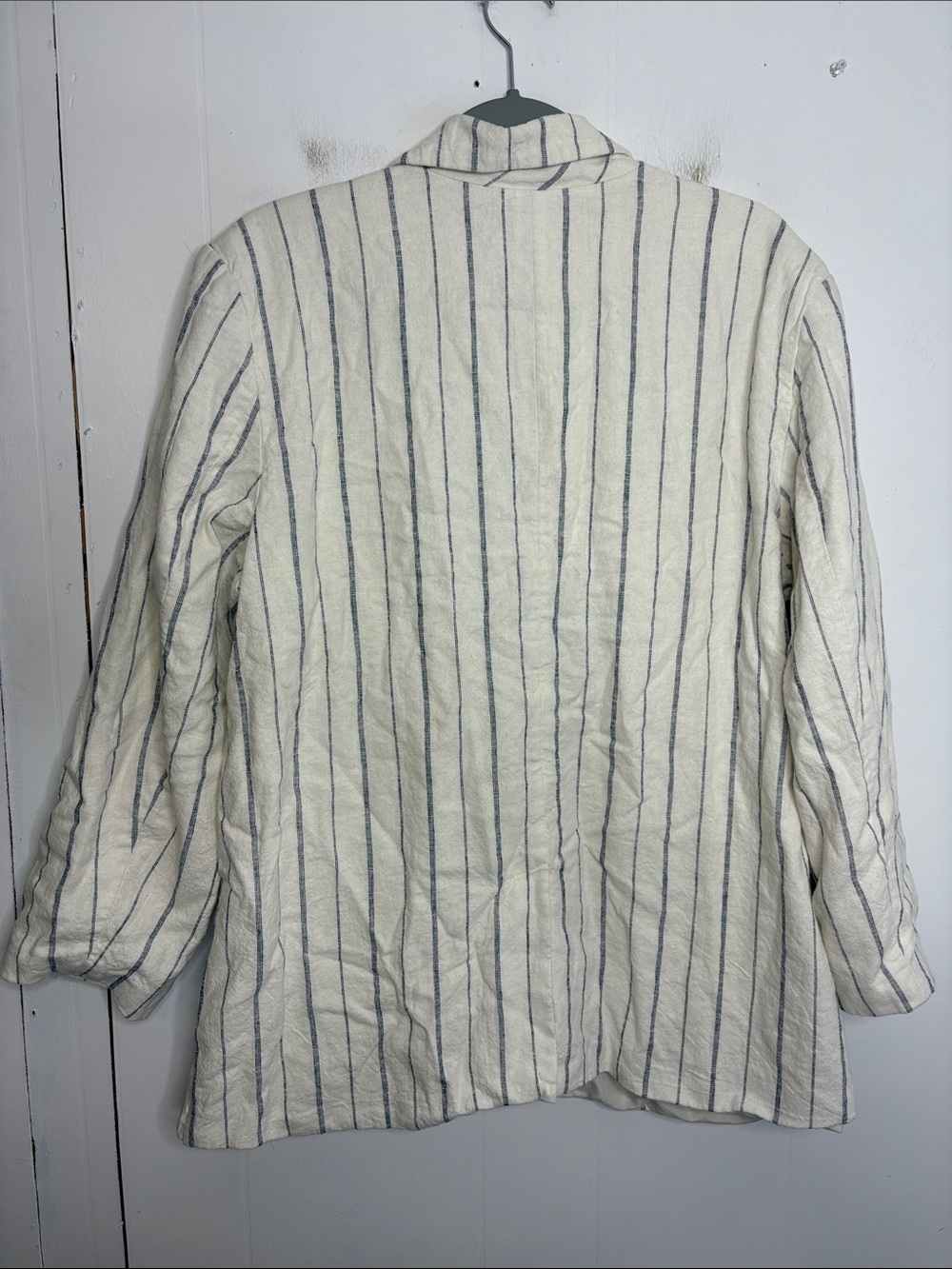 Old Navy Blazer Womens Extra Large Linen Blend Double Breasted Coastal Office - Picture 2 of 10